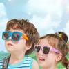 3pcs Candy Color  Sunglasses for Kids Folding Large Frame Sunglasses Children's Folding Glasses