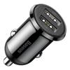 Ładowarka Samochodowa Baseus Grain Pro 2X Usb 4.8A (Czarna)