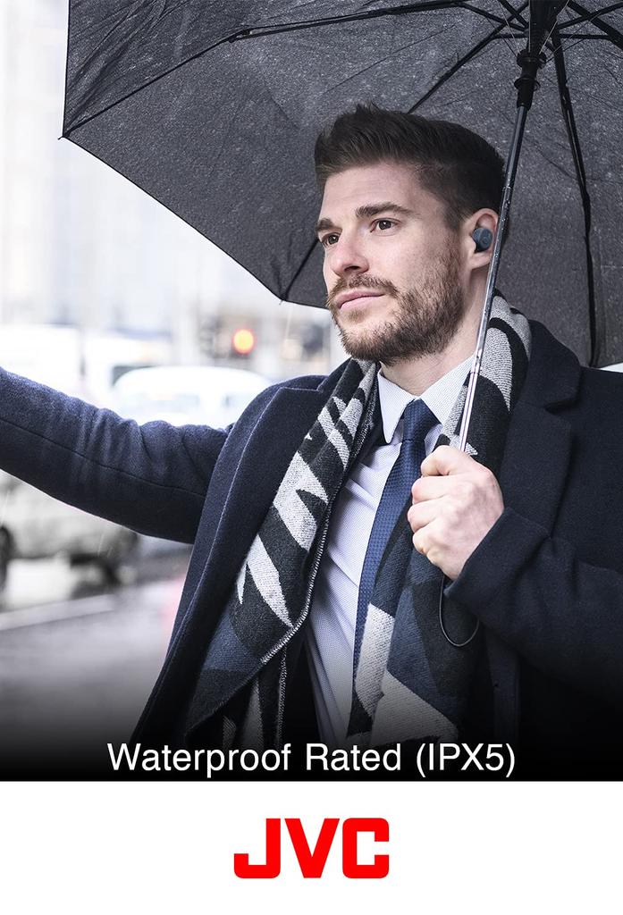 Полностью беспроводные наушники JVC Kenwood Компактный и легкий корпус Вес до 28 часов воспроизведения Функция внешней записи звука Водонепроницаемость