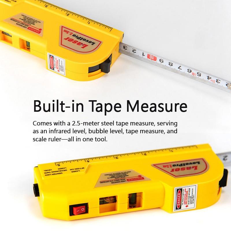 Многоцелевой лазерный измерительный уровень Многофункциональный лазерный уровень Лазерный измерительный горизонтальная линейка Измерительные стандартные метрические линейки