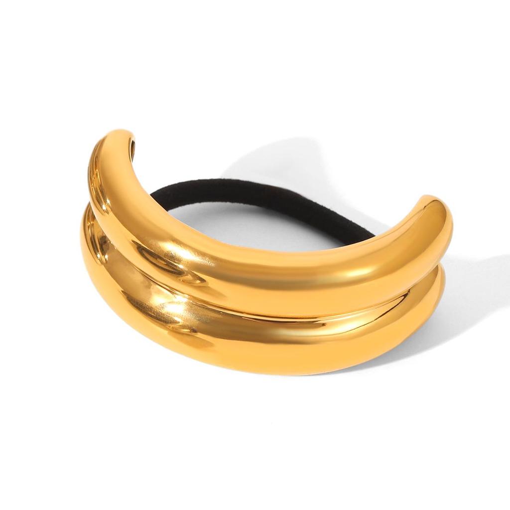 Минималистичная гладкая резинка для волос из нержавеющей стали - Прочная, уникальная, яркая резинка для волос для женщин