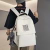 Большая вместимость школьного рюкзака для студента, женский дорожный рюкзак, однотонный мужской рюкзак с буквами