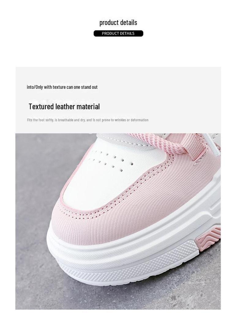 Женские повседневные туфли на толстой подошве весна 2025 г., белые, удобные, мягкие, универсальные для студентов, K1316