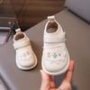 Туфли на плоской подошве для девочек, милые детские кожаные туфли с вышивкой, модные универсальные детские повседневные туфли на весну и осень для ходьбы, мягкая подошва