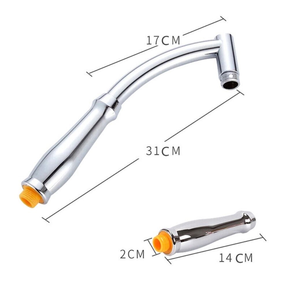 Shower Head Extension Arm Hand Adjustable Kit Chrome Sprinkle Parts ABS Dual-purpose Shower Handheld Nozzle Rod