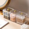 Acrylic Storage Box For Women Bathroom Jar Makeup Organizer Cotton Swab Box Cosmetics Jewelry Container Lipstick Organizer Box