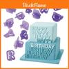 40pcs Alphabet And Number Fondant Cake Decorating Cutter Set With Durable Plastic Material
