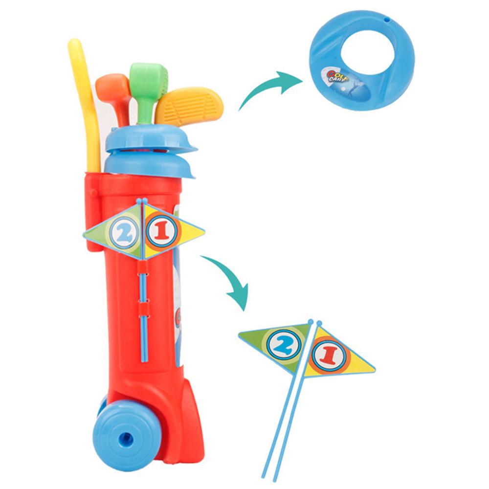 Kids Plastic Golf Training Set For Outdoor Sports Fitness Exercise Toy Parent Child Activities