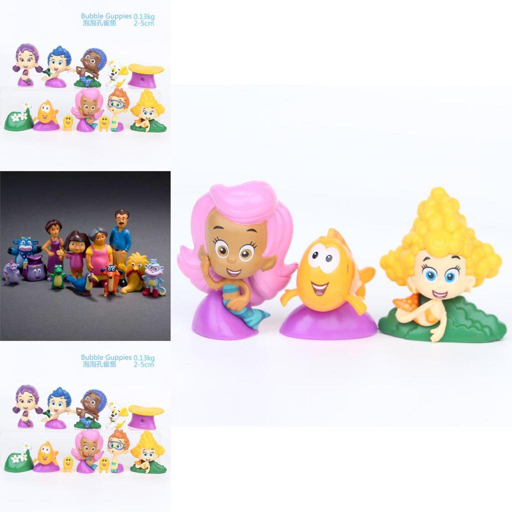 Bubble Guppies Figure Mini Plastic Decor For Cake Toppers And Collectors