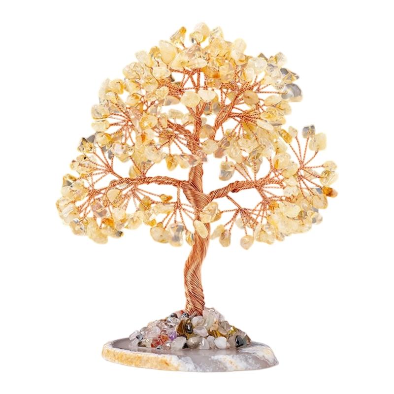Elegant Crystal Lucky Tree Decoration To Attract Wealth and Positive Energy for Desks and Living Room