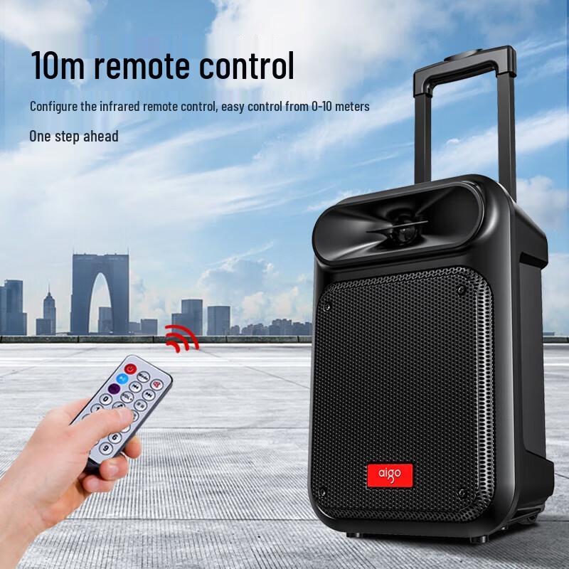 Aigo S55 8-дюймовая портативная уличная Bluetooth-караоке-колонка