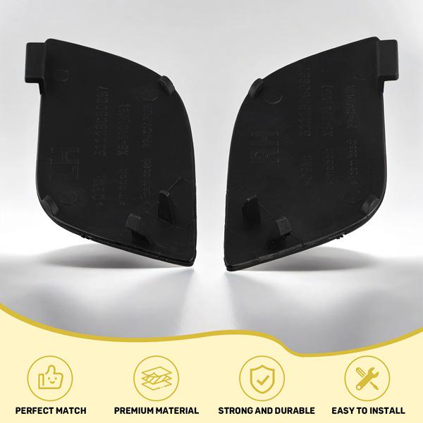 1 Pair Plastic Front Tow Hook Cover for BMW X5 E70 LCI M - Color: As Shown