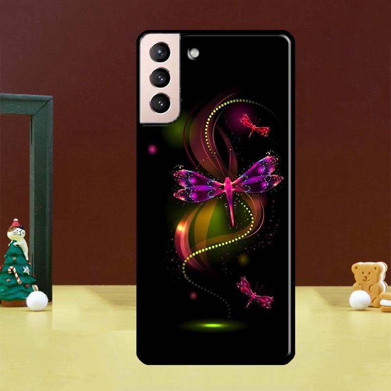 Чехол-Арт с изображением Стрекозы для Samsung Galaxy S23 S22 Ultra S21 Ultra S21 FE S9 S10 Note 10 Plus S20 FE Задняя крышка