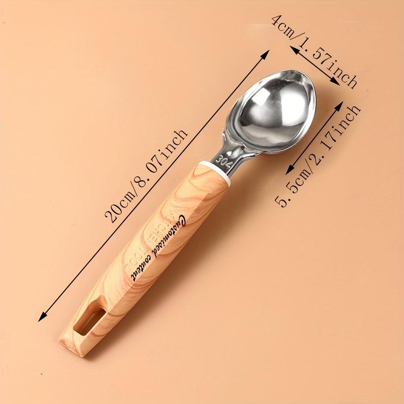 Сверхпрочная ложка для мороженого из нержавеющей стали, многоцелевая десертная ложка для мороженого, фруктов, вечеринок, ресторанов