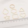 2Pcs Copper Geometry Accessories Platting 14K Gold Color For Jewelry Making DIY Earring Charm Decoration