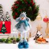 Синий Дед Мороз Выдвижная Кукла Снеговик Лось Счастливого Рождества Украшение Новогодние Принадлежности