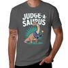 Fun Dinosaur Judge Lawyer Legal Profession Courtroom Dino Tshirt Soft Cotton Print Tshirt