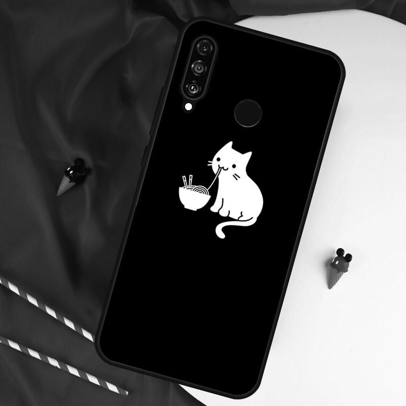 Милый Кавайный Кот Для Huawei Nova 5T 12s 12i 11i Y90 Y70 Y60 Y61 Y91 Y72 9 10 SE P20 P40 Lite P60 P30 Pro Чехол