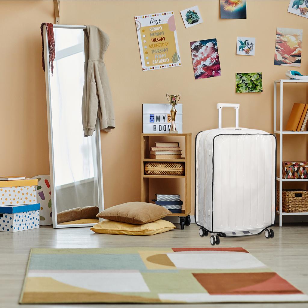 3 шт. Защитные чехлы для чемоданов ПВХ Чехол для багажа для чемоданов 20/24/28 дюймов Прозрачный чехол для чемодана для колесных тележек