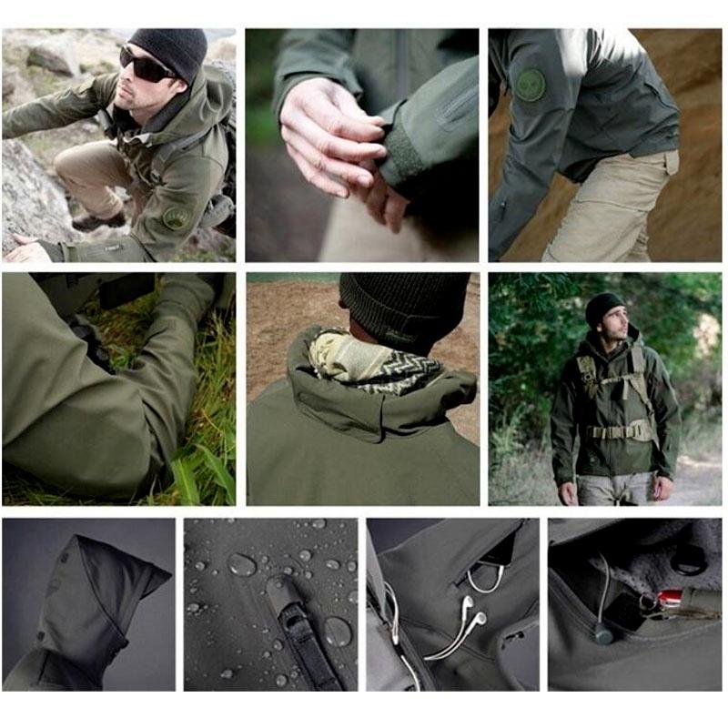 Уличная водонепроницаемая куртка SoftShell, охотничья ветровка, лыжное пальто, походная дождевая куртка, кемпинг, рыбалка, тактическая одежда для мужчин и женщин, большие размеры
