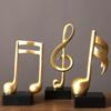 Resin Musical Note Model Decoration Living Room Wine Cabinet Tv Cabinet Office Desk Decoration Handicrafts Showcase Display Scene Decoration Supplies