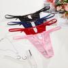 Heart Buckle Sexy G-String Low Waist Traceless Briefs Comfortable Bow Thong Women