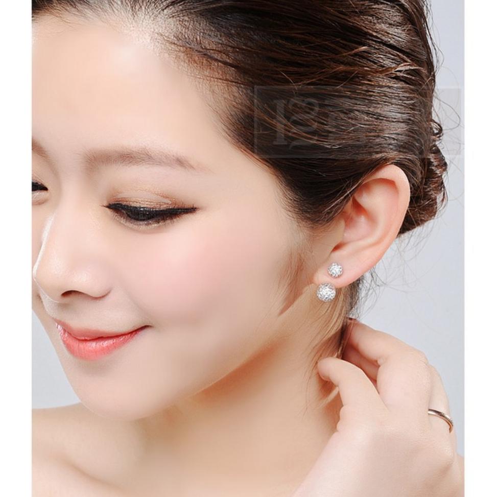 Женские корейские модные роскошные мини-серьги-гвоздики со стразами, простые посеребренные 925 пробы, антиаллергенные элегантные женские украшения для ушей