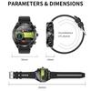 Умные часы с Bluetooth-наушниками TWS, 1,52-дюймовый IPS-экран, функция пробуждения, двойной вызов, голосовой помощник AI T95
