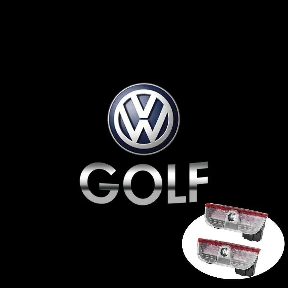 LED Light Car Door Projector HD Welcome Light For VW Volkswagen Golf Sagitar Tiguan Touareg Scirocco Passat Variant B8 Touran zp0