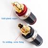 Золотое покрытие Женская wiring короткий клеммник banana-розетки Horn-штекеры для Hi-Fi аудио энтузиастов звукорежиссера