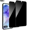 Tempered Glass Screen Protector - Booling - for Samsung Galaxy A55 5G - Anti-spy - Shockproof - Pack of 2