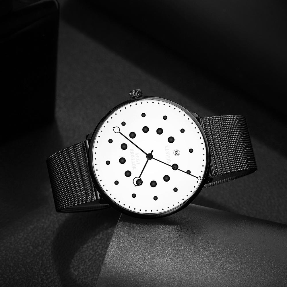 Grand Garden Watch Men's Watch Quartz Men's Watch Simple Two Color Men's Watch Large Dial Watch Stainless Steel Watch