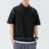 Summer Men's POLO Shirt Lapel Short Sleeve Fake Two-piece Men's Lapel Thin Short T-top