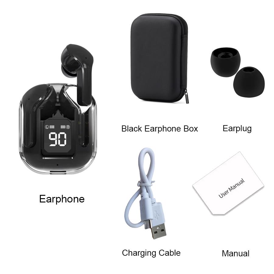 Air31 Tws Беспроводные Bluetooth 5.0 Спортивные Игровые Наушники с Шумоподавлением, Микрофоном и Светодиодным Дисплеем