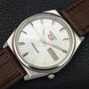 Seiko 5 AUTOMATIC VINTAGE JAPAN 7009A MENS SILVER COLOR DIAL WATCH A701348-5 R206a-a701348