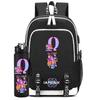 2Pcs/set Cartoon Backpack Large Capacity Bookbag With 750ml Water Bottler Laptop Student Boy Girl School Bag Travel Bag Kid Gift