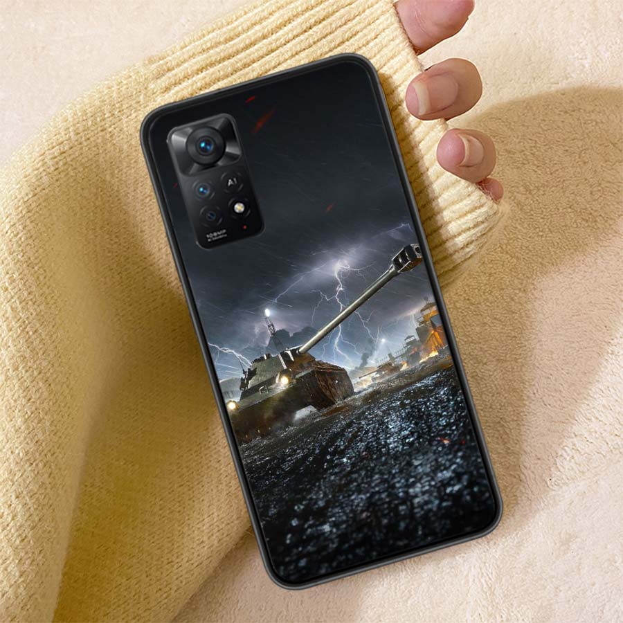 Игровой чехол для телефона World Of Tanks для Redmi 13C 14C Note 14 13 Pro Plus 5G 12 12C 10A 10C 10 9A 9C 9T 9 8 8A K70 Pro Чехол TPU Оболочка