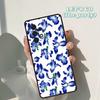 Blue Iris Flower phone case For Samsung Galaxy A42 A31 A40 A51 A71 A32 A80 A91 A52 A72 A73 A20e A21S A50 A70 A11 A12 Cover