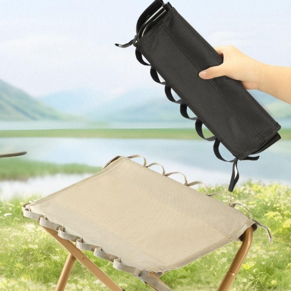 Compact Design Camping Stools Heavy Duty Fishing Chair Small Folding Foot Stool Outdoor Camping
