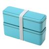 Miyoshi Seisakusho Lunch Box Integrated Ice Pack Fit Series Slim Macaron BL GEL-COOL S+L 0101-0181