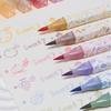 Double-Ended Scented Fluorescent Highlighter Pens - 6 Pack, 12 Scents, For Journaling, Note-Taking, and Drawing.