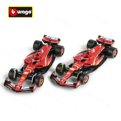 Ббураго 1:43 Ferrari 2024 SF24 #16 #55 Формула 1 Гоночный Автомобиль Статическая Симуляция Литой Сплав Модель Автомобиля