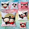 PPucca Love GGaru Cute Various Sizes Square Pillow Case For Car Home Bedchamber Decor Custom Valentine gift