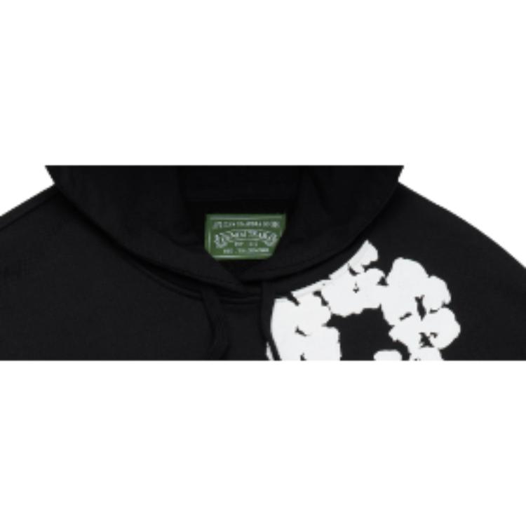 Denim Tears Худи с хлопковым венком Черный Унисекс Топы AOTHD1303BLK