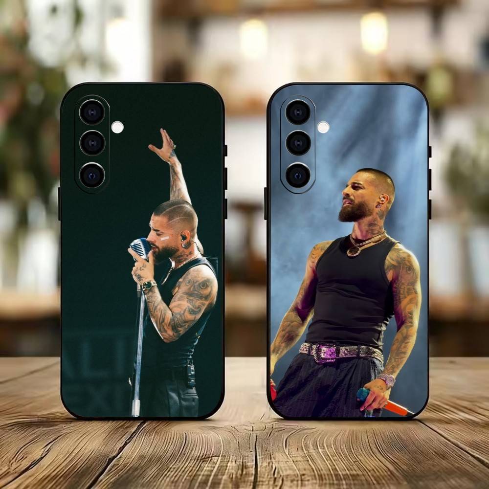 Singer-M-Maluma Phone Case For Samsung Galaxy A73,A72,A71,A70,A53,A52,A51,Soft Silicone Black Cover