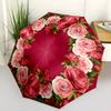 Автоматический зонт Rose Bright Flowers, компактный дизайн с 8 спицами, для отдыха на открытом воздухе и повседневного использования - идеальный подарок