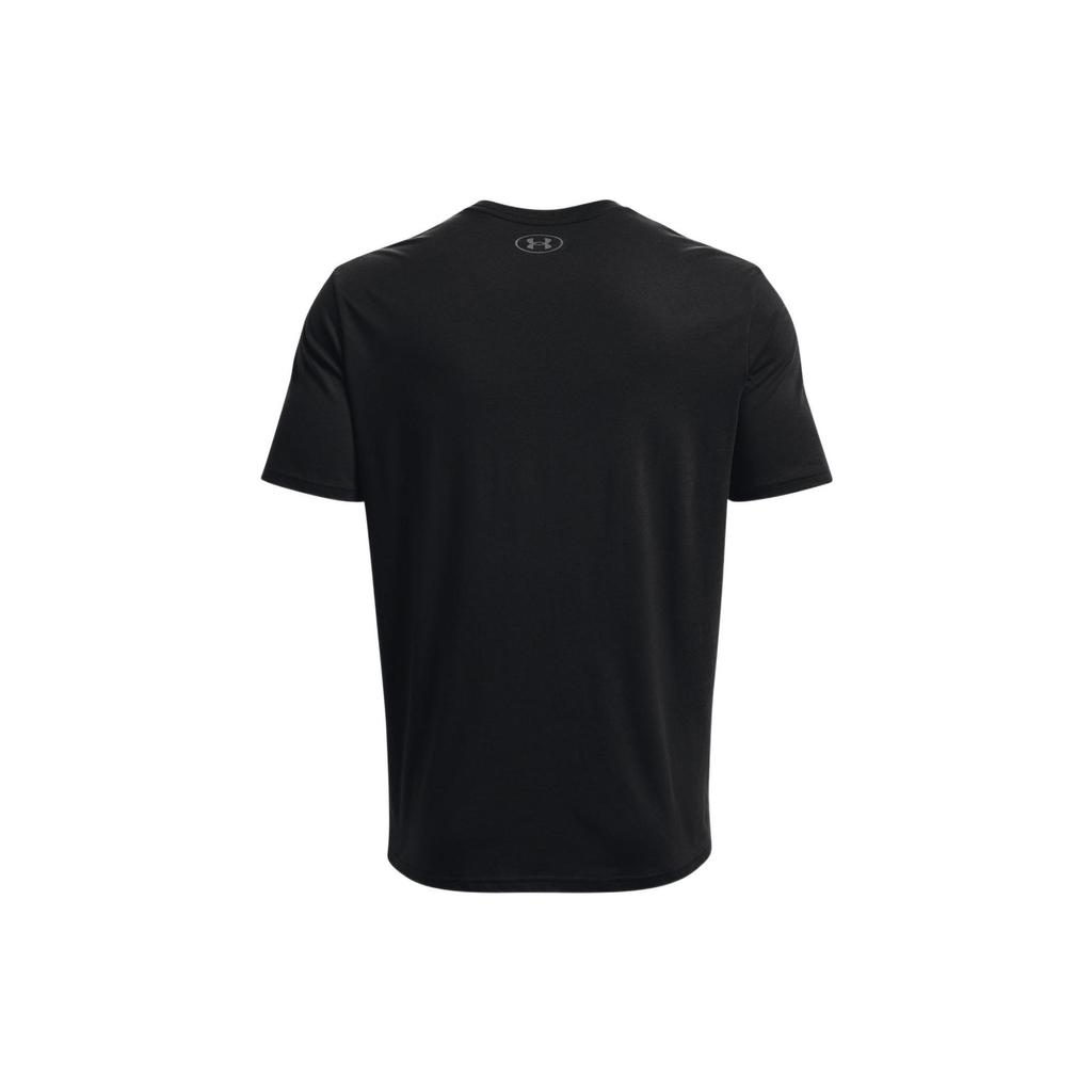 Under Armour Футболка с коротким рукавом и круглым вырезом с буквенным принтом, мужская, черная 1370234-001