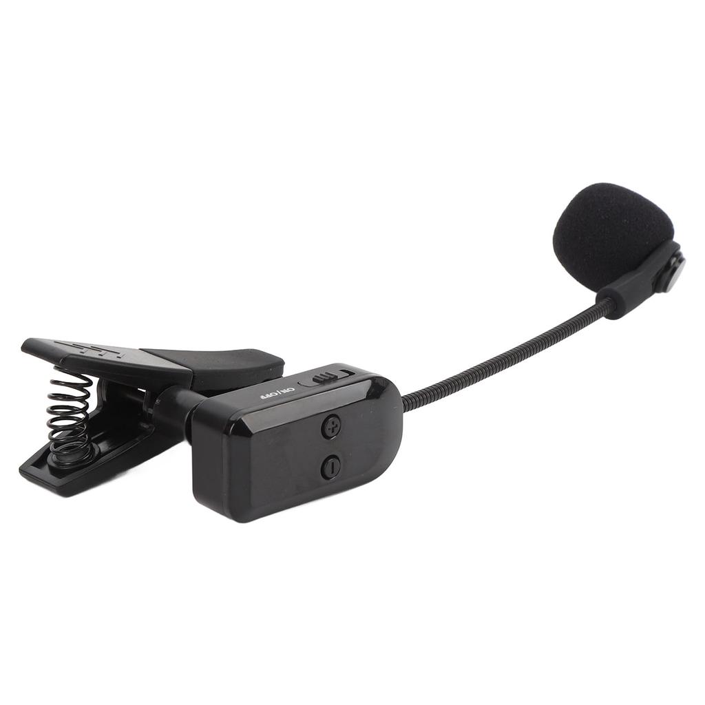 Беспроводная микрофонная система для саксофона, накладной микрофон для инструмента, дальность 131 фут, подключи и играй, микрофон для духовых инструментов для группы