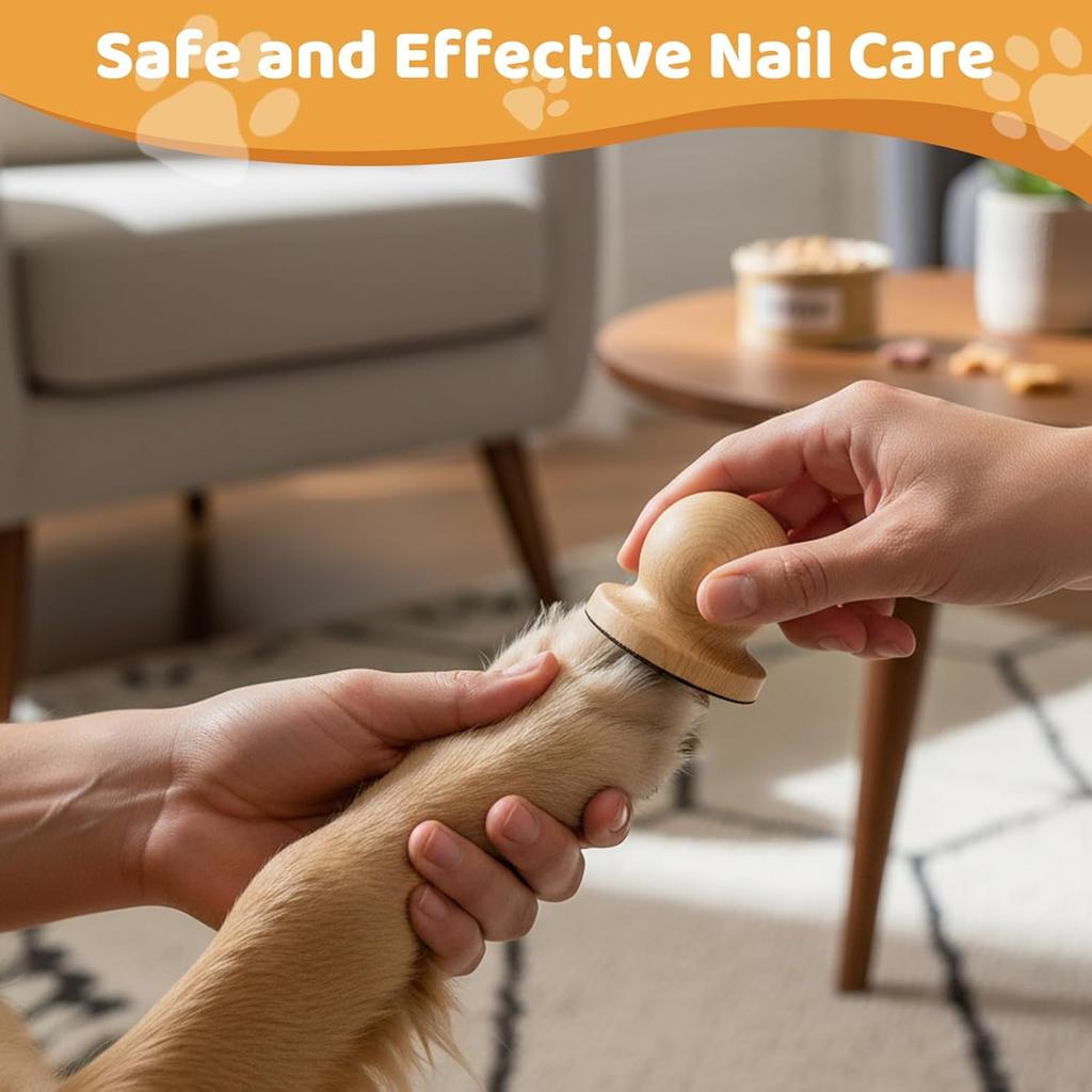 Dog Nail File, Nail File for Dogs, Dog Scratch Pad for Nails - 6 Pcs Replaceable Filing Discs for Effective and Gentle Nail Care, Pet Grooming Tool