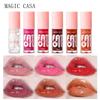 6 шт./набор увлажняющих желеобразных масел для губ, стойкое увлажняющее гладкое мерцающее увлажняющее средство для губ